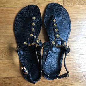 Tory Burch logo t strap sandal